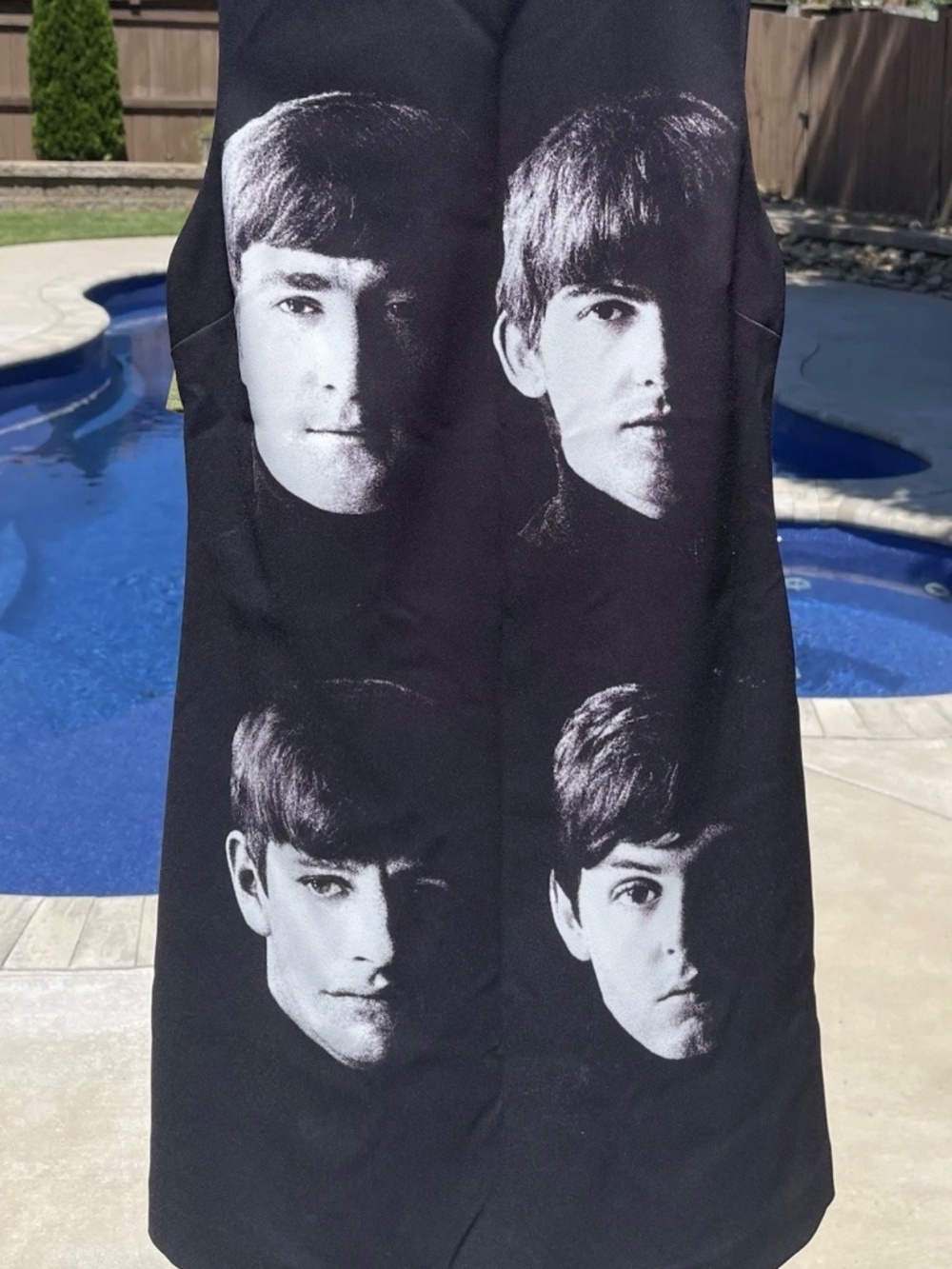 Alice + Olivia X Beatles Fab 4 Portrait Clyde Ltd Ed Shift Dress US 2 UK /AU 6 - Picture 4 of 11